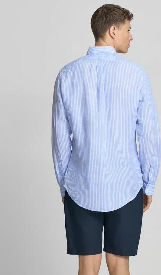 Polo Ralph Lauren Overhemd Lange Mouw CHEMISE RAYEE COUPE DROITE EN LIN - Foto 4