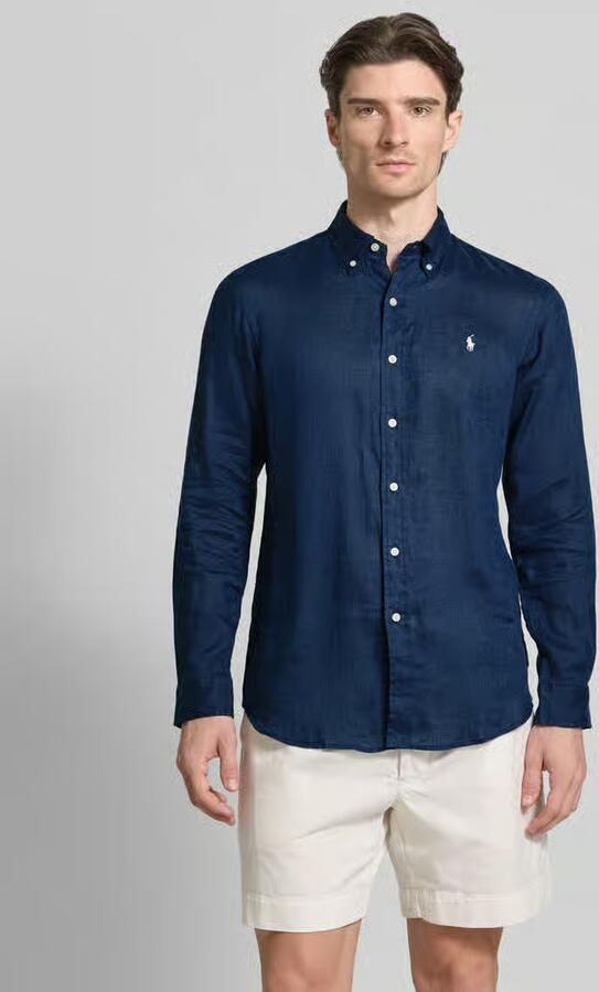 Polo Ralph Lauren Overhemd Lange Mouw CHEMISE COUPE DROITE EN LIN - Foto 4