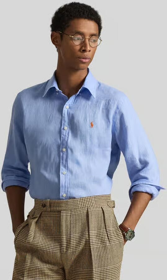 Polo Ralph Lauren Regular fit vrijetijdsoverhemd van puur linnen - Foto 3