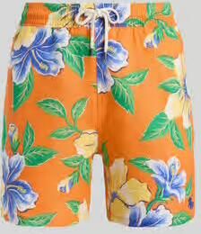 Polo Ralph Lauren regular fit zwemshort van zuiver linnen