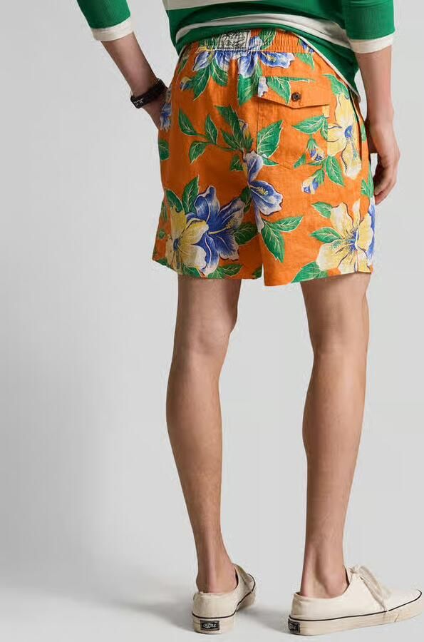 Polo Ralph Lauren regular fit zwemshort van zuiver linnen - Foto 2