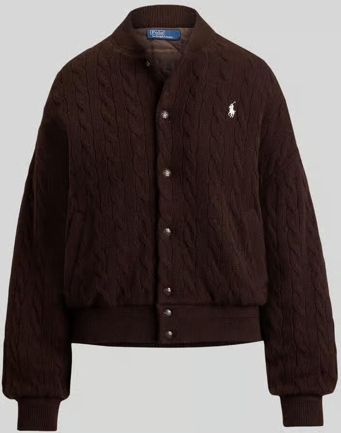 Polo Ralph Lauren relaxed fit bomberjack van mix van wol en kasjmier