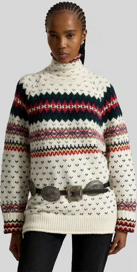 Polo Ralph Lauren relaxed fit coltrui van wolmix - Foto 3