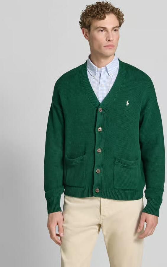 Polo Ralph Lauren relaxed fit gebreid jack van puur katoen - Foto 3