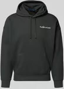 Polo Ralph Lauren Relaxed fit hoodie met labelstitching en kangoeroezak