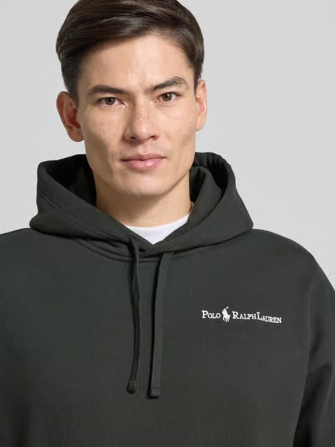 Polo Ralph Lauren Relaxed fit hoodie met labelstitching en kangoeroezak - Foto 2