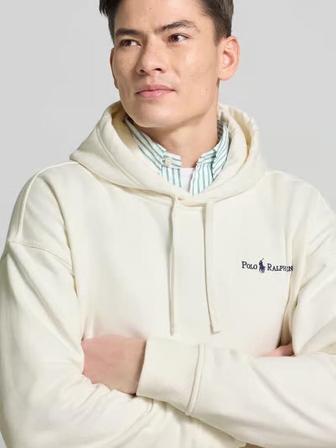 Polo Ralph Lauren Relaxed fit hoodie met labelstitching en kangoeroezak - Foto 2