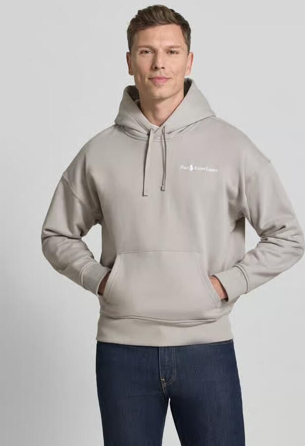 Polo Ralph Lauren Relaxed fit hoodie met labelstitching en kangoeroezak - Foto 4