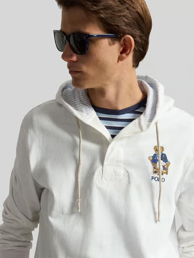 Polo Ralph Lauren relaxed fit hoodie van puur katoen met polo bear-stitching