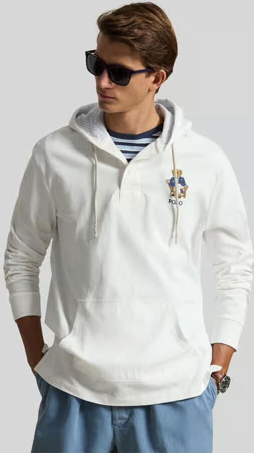 Polo Ralph Lauren relaxed fit hoodie van puur katoen met polo bear-stitching - Foto 2