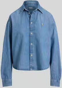 Polo Ralph Lauren Regular fit jeansblouse met logostitching - Foto 3
