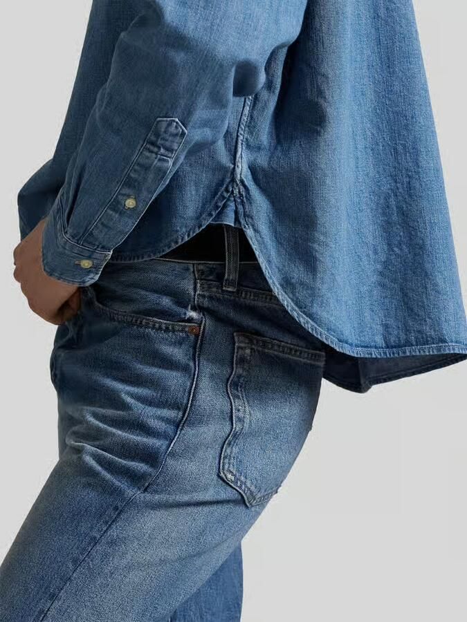Polo Ralph Lauren Regular fit jeansblouse met logostitching - Foto 3