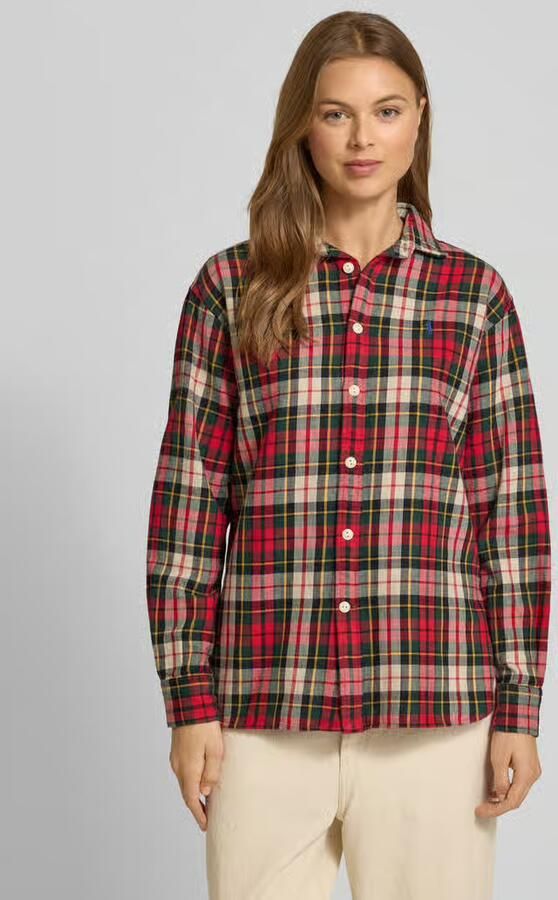 Polo Ralph Lauren Relaxed fit overhemdblouse met labelstitching - Foto 2