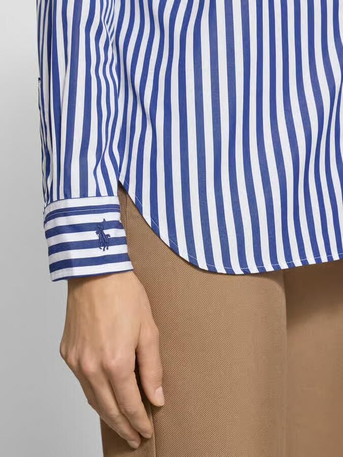 Polo Ralph Lauren Relaxed fit overhemdblouse met logostitching model 'Ligh'