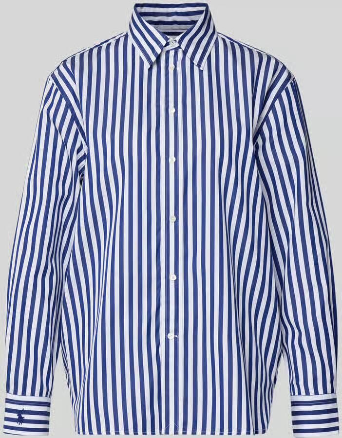 Polo Ralph Lauren Relaxed fit overhemdblouse met logostitching model 'Ligh' - Foto 2