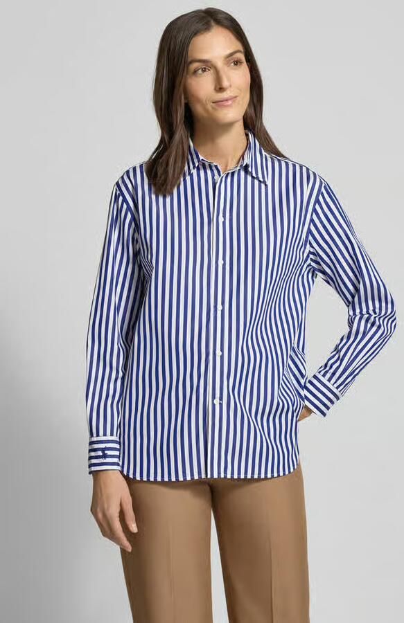 Polo Ralph Lauren Relaxed fit overhemdblouse met logostitching model 'Ligh' - Foto 4