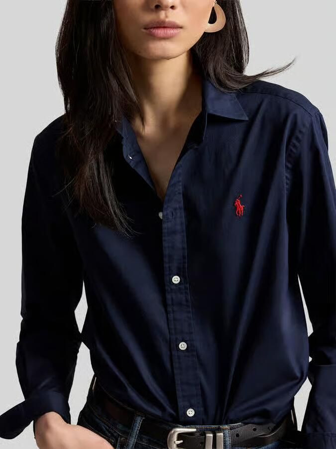 Polo Ralph Lauren relaxed fit overhemdblouse van puur katoen
