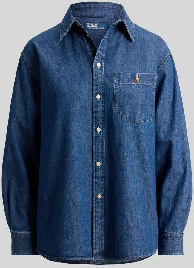 Polo Ralph Lauren relaxed fit overhemdblouse van puur katoen - Foto 2