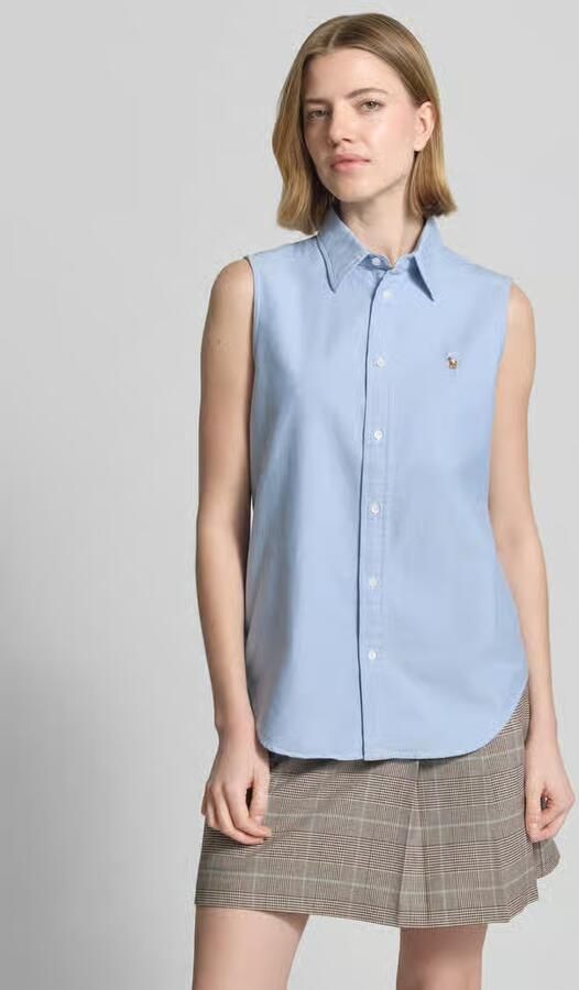 Polo Ralph Lauren Regular fit overhemdblouse in mouwloos design - Foto 5