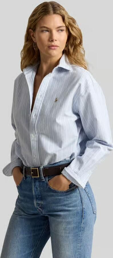 Polo Ralph Lauren relaxed fit overhemdblouse van puur katoen - Foto 3