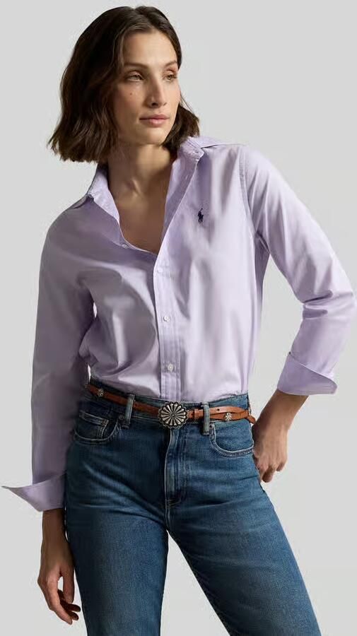 Polo Ralph Lauren relaxed fit overhemdblouse van puur katoen - Foto 3