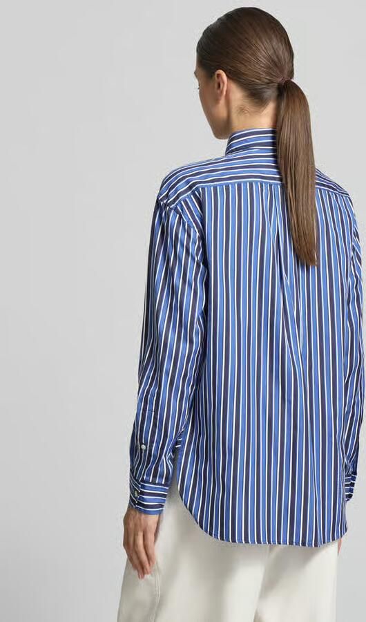 Polo Ralph Lauren relaxed fit overhemdblouse van puur katoen met logostitching - Foto 3