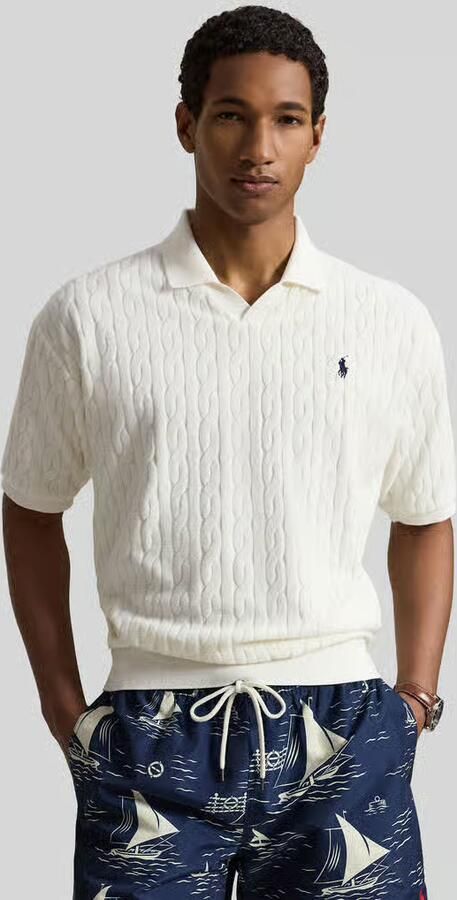 Polo Ralph Lauren relaxed fit poloshirt van pure katoen in tricotlook - Foto 3