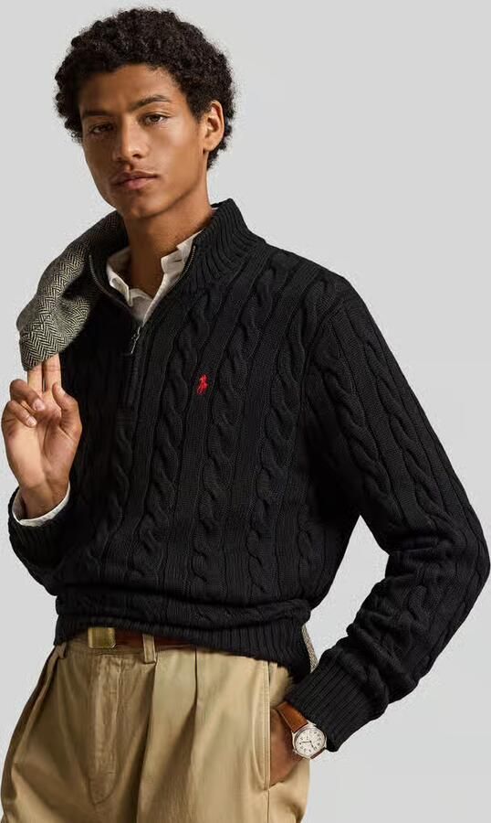 Polo Ralph Lauren Casual Zwart Katoenen Trui met Lange Mouwen Black Heren - Foto 7