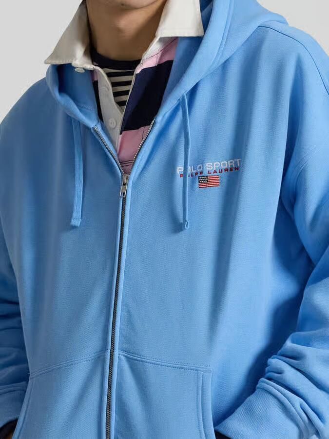 Polo Ralph Lauren "Relaxed Fit" sweatjack van katoenmix