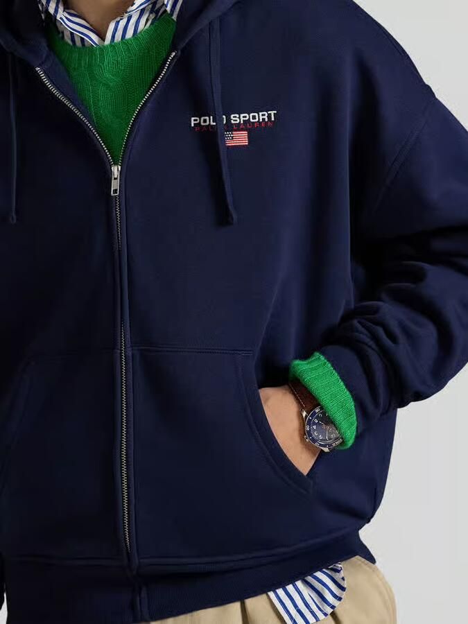 Polo Ralph Lauren "Relaxed Fit" sweatjack van katoenmix
