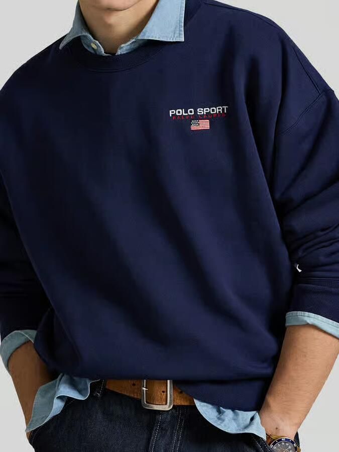 Polo Ralph Lauren Relaxed fit sweatshirt van katoenmix
