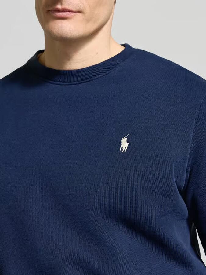 Polo Ralph Lauren Sweatshirt in effen design met labelstitching - Foto 3