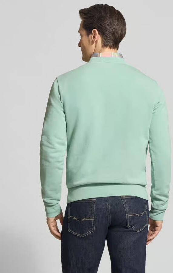 Ralph Lauren Stijlvolle Mint Sweater met Ronde Hals en Logo Green Heren - Foto 3