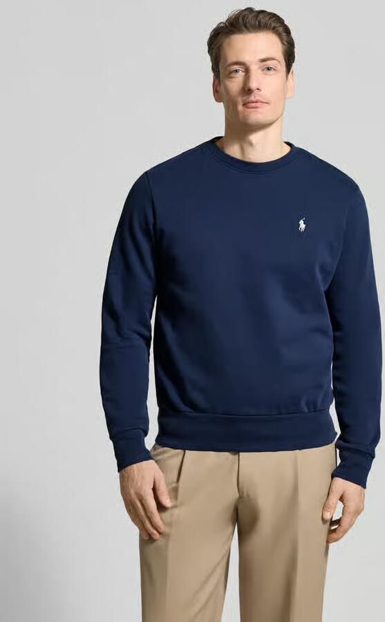 Polo Ralph Lauren Sweatshirt in effen design met labelstitching - Foto 6