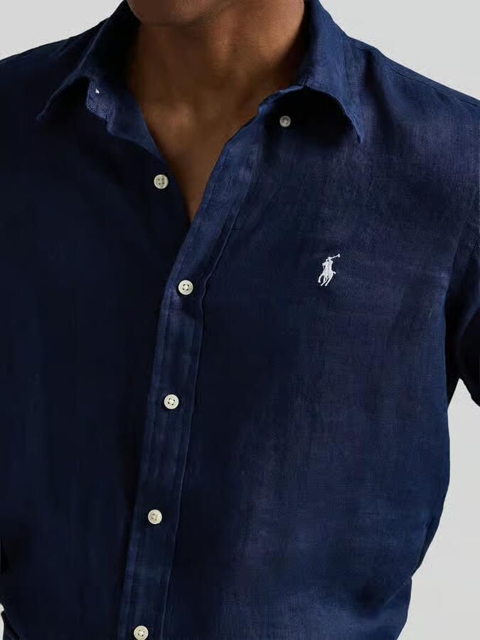Polo Ralph Lauren Overhemd Lange Mouw CHEMISE COUPE DROITE EN LIN - Foto 2