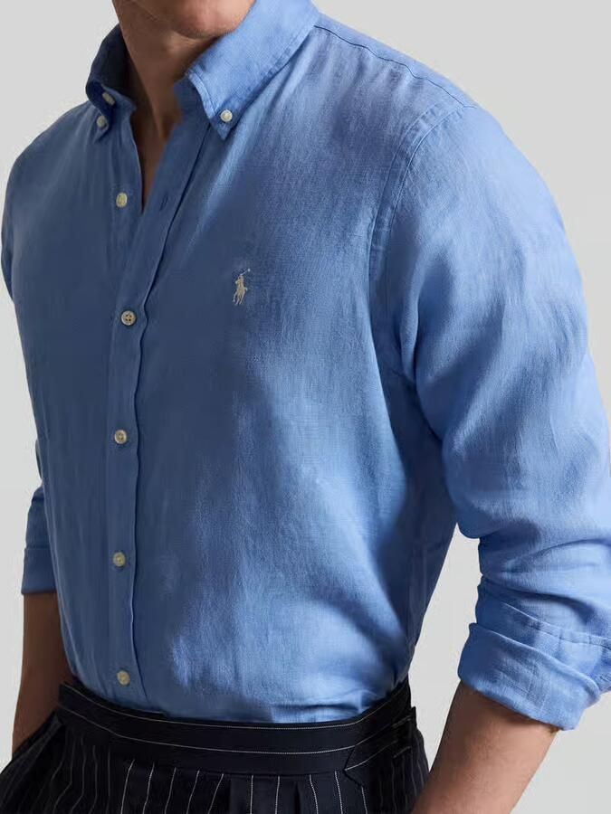 Polo Ralph Lauren Overhemd Lange Mouw CHEMISE COUPE DROITE EN LIN