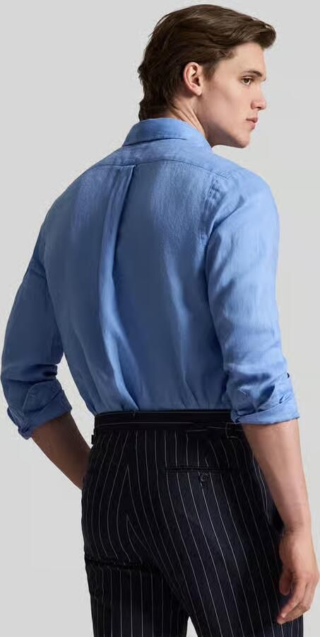 Polo Ralph Lauren Overhemd Lange Mouw CHEMISE COUPE DROITE EN LIN - Foto 4
