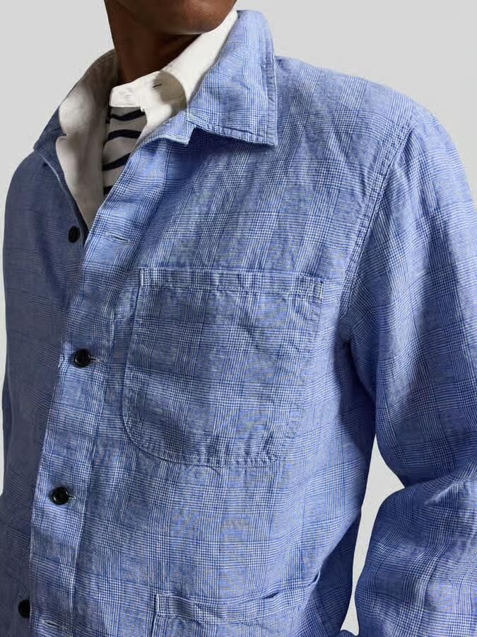 Polo Ralph Lauren relaxed fit vrijetijdsoverhemd van puur linnen met opgestikte zakken