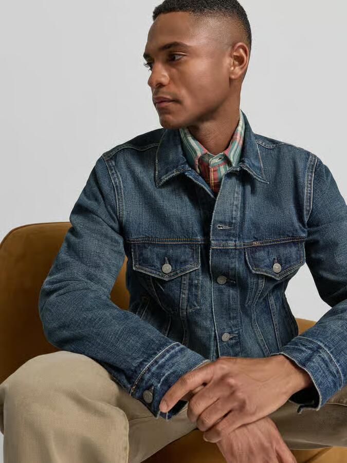 Polo Ralph Lauren Jeansjack met klepzakken model 'ICON TRUCKER-DENIM-JACKET' - Foto 2