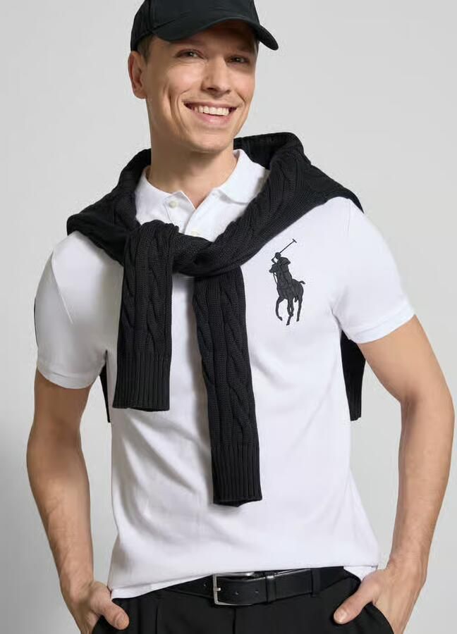 Polo Ralph Lauren Polo Shirt Korte Mouw POLO COUPE DROITE BIG POLO PLAYER - Foto 2