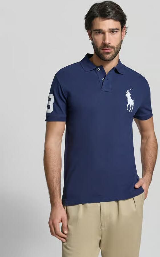 Polo Ralph Lauren Custom slim fit poloshirt met logostitching - Foto 4