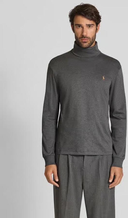 POLO Ralph Lauren coltrui met logo en borduursels barclay heather - Foto 3