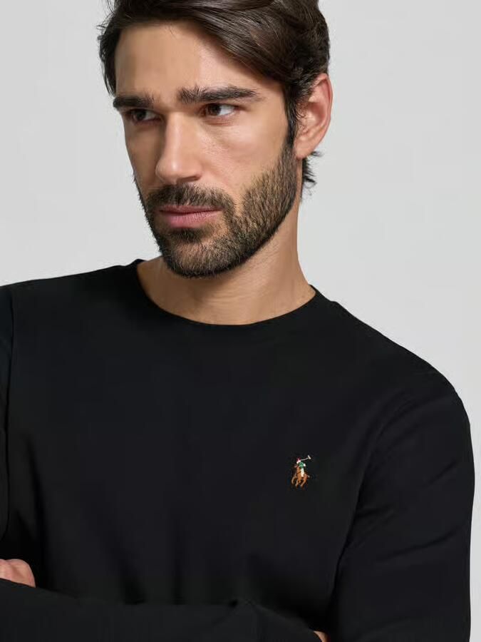 Polo Ralph Lauren Custom slim fit shirt met lange mouwen en ronde hals - Foto 2