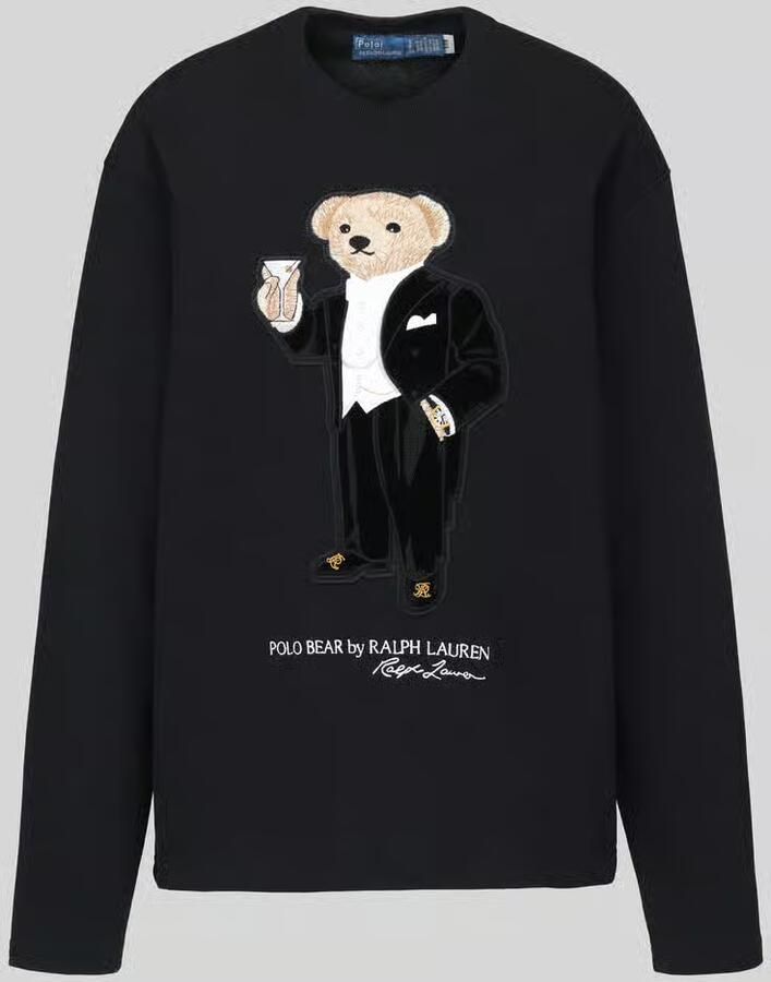 Polo Ralph Lauren Shirt met lange mouwen met geborduurd beermotief