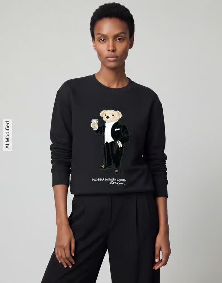 Polo Ralph Lauren Shirt met lange mouwen met geborduurd beermotief - Foto 3