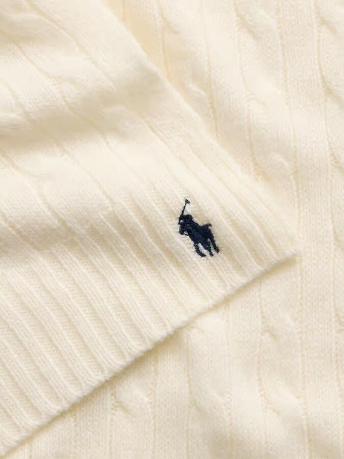 Polo Ralph Lauren sjaal van mix van scheerwol en kasjmier met gestikt logo