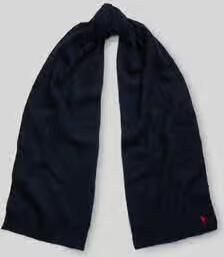 Polo Ralph Lauren sjaal van mix van scheerwol en kasjmier met gestikt logo
