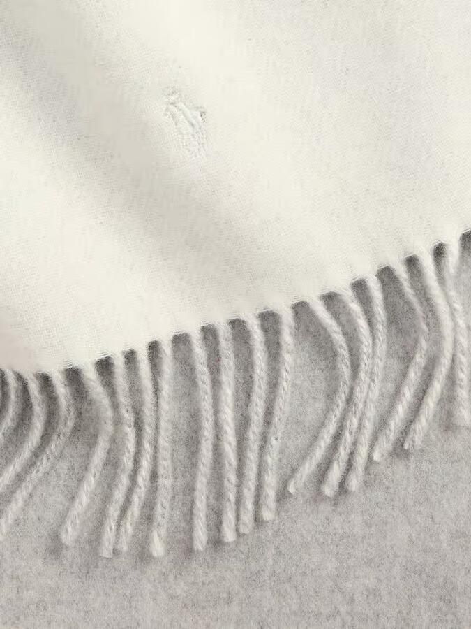 Polo Ralph Lauren Sjaal van pure wol met gestikt logo
