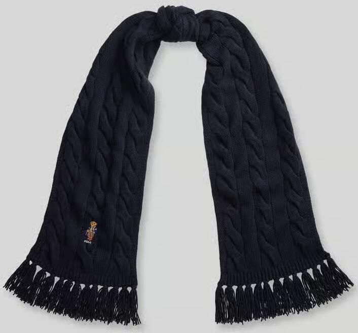 Polo Ralph Lauren sjaal van wolmix met polo bear-print motief