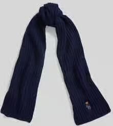 Polo Ralph Lauren Wollen sjaal met label- en motiefstitching model 'BEAR'